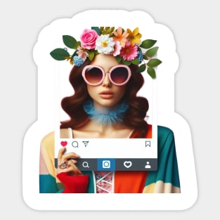 Instagram beautiful girl Sticker